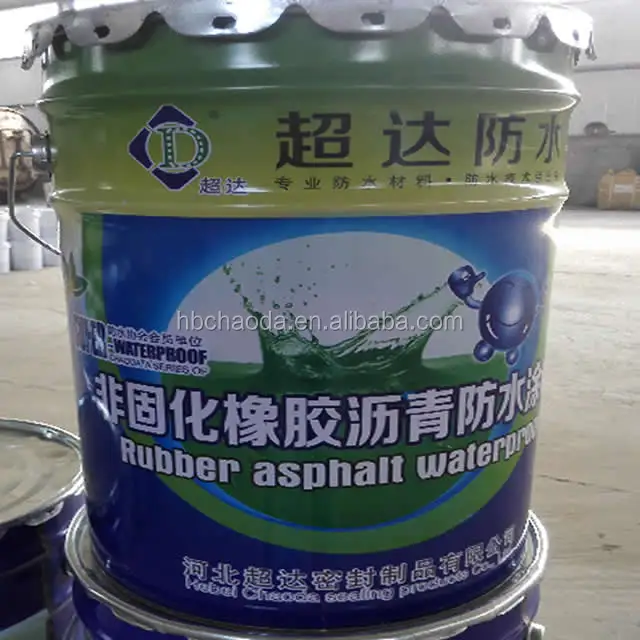 
Non solidify rubber bitumen waterproofing coating/paint for shower 
