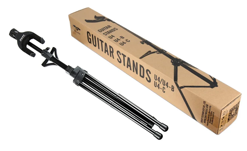 Профессиональный складной металлический одиночный электрический бас-гитарный стенд для всех струнных инструментов