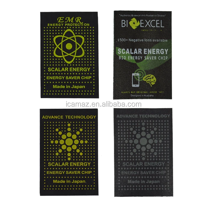 water proof PVC Quantum energy chip anti radiation sticker for mobile 50pcs per box customized