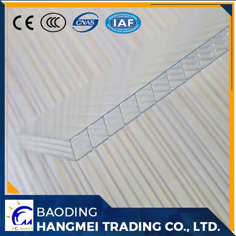 100% девственницы материал декоративных перфорированные многослойный пластик поликарбонат