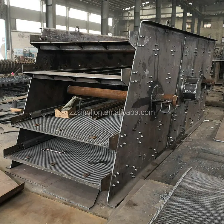 Quarry multi decks circular vibrating screen for pebbles soil screening classifier