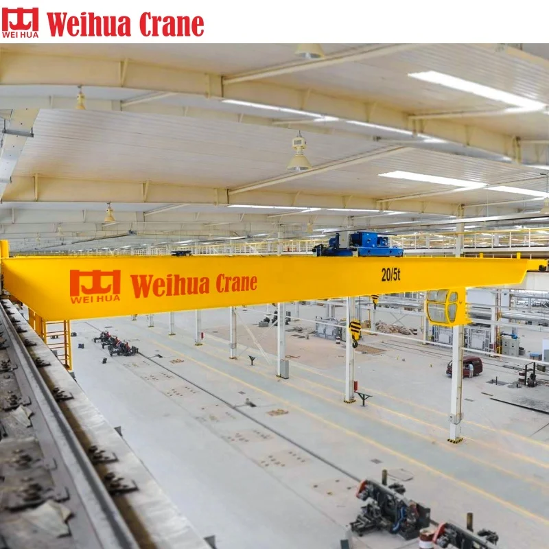 WEIHUA double girder remote control overhead crane puente grua 20 ton