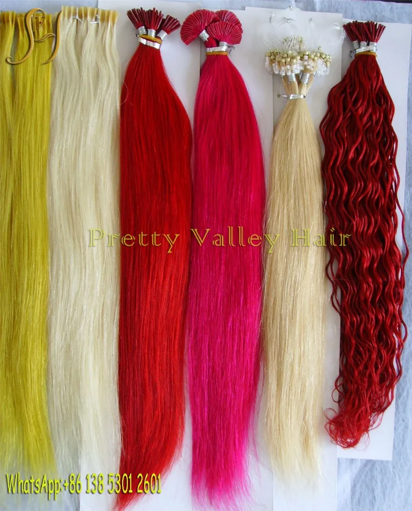 
alibaba 100% Italian Keratin european hair extension 