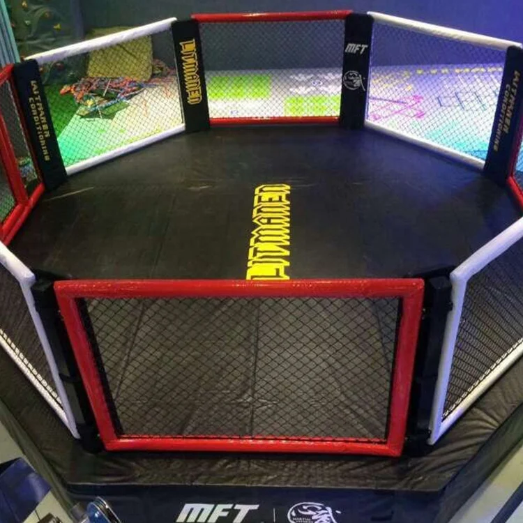 Adult boxing fitting floor octagon mma cage with factory price