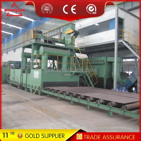 
shot blasting clean machine for profile steel and steel sheet 