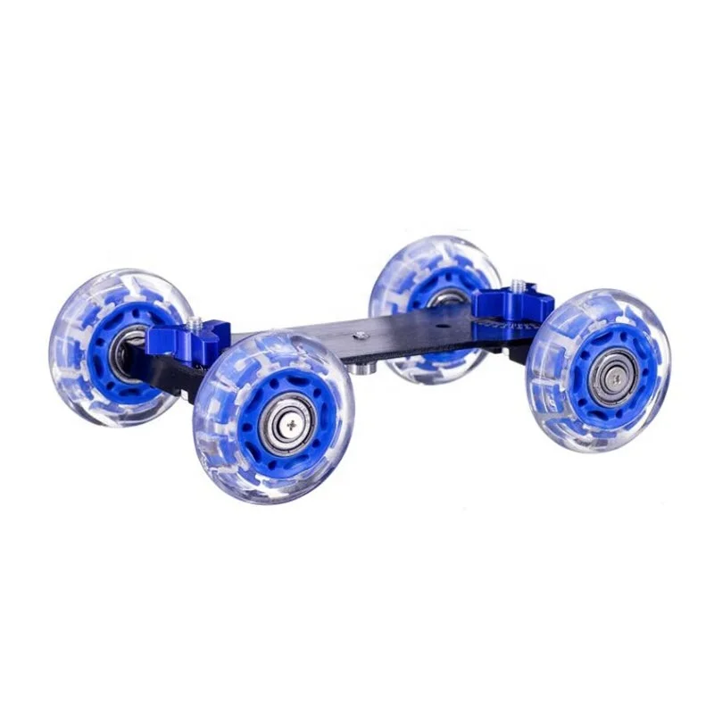 
Professional Tabletop Mini Car Skater Track Slider DSLR Camera Slider 4 Wheel Stabilizer Super Mute for DSLR and camcorder 