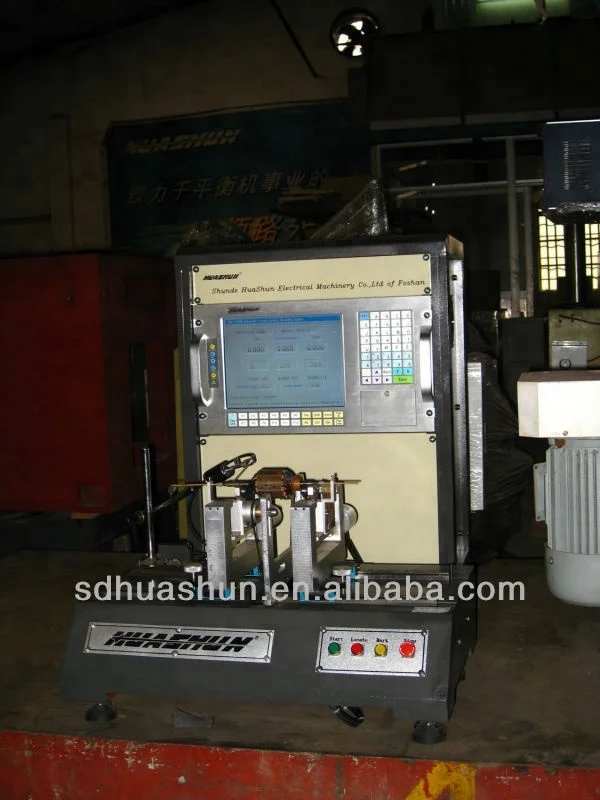 
HUASHUN auto-positioning armature balancing machine, small motor rotor balancing machine 