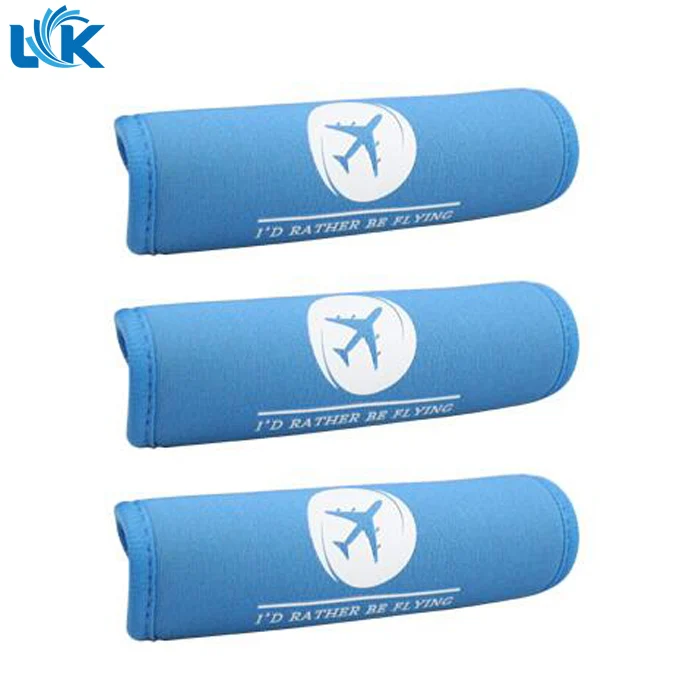 Custom Design Handle Wrap Comfort Neoprene Luggage Grips for Travel Bags Handles