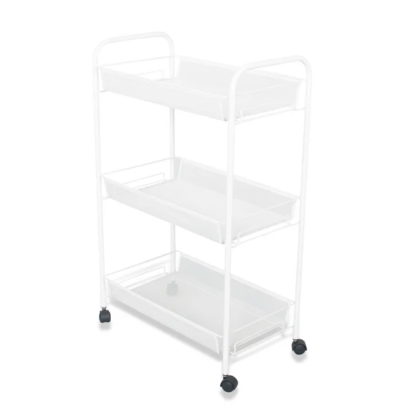 
3 tier Household kitchen fruits Storage Metal Trolley 