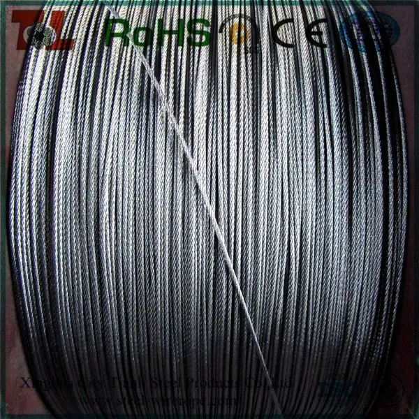 304 7x7 нержавеющей стального троса