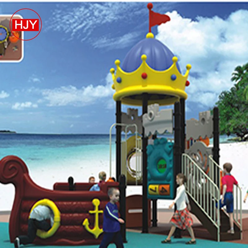 wholesale custom kindergarten children plastic slide with swing