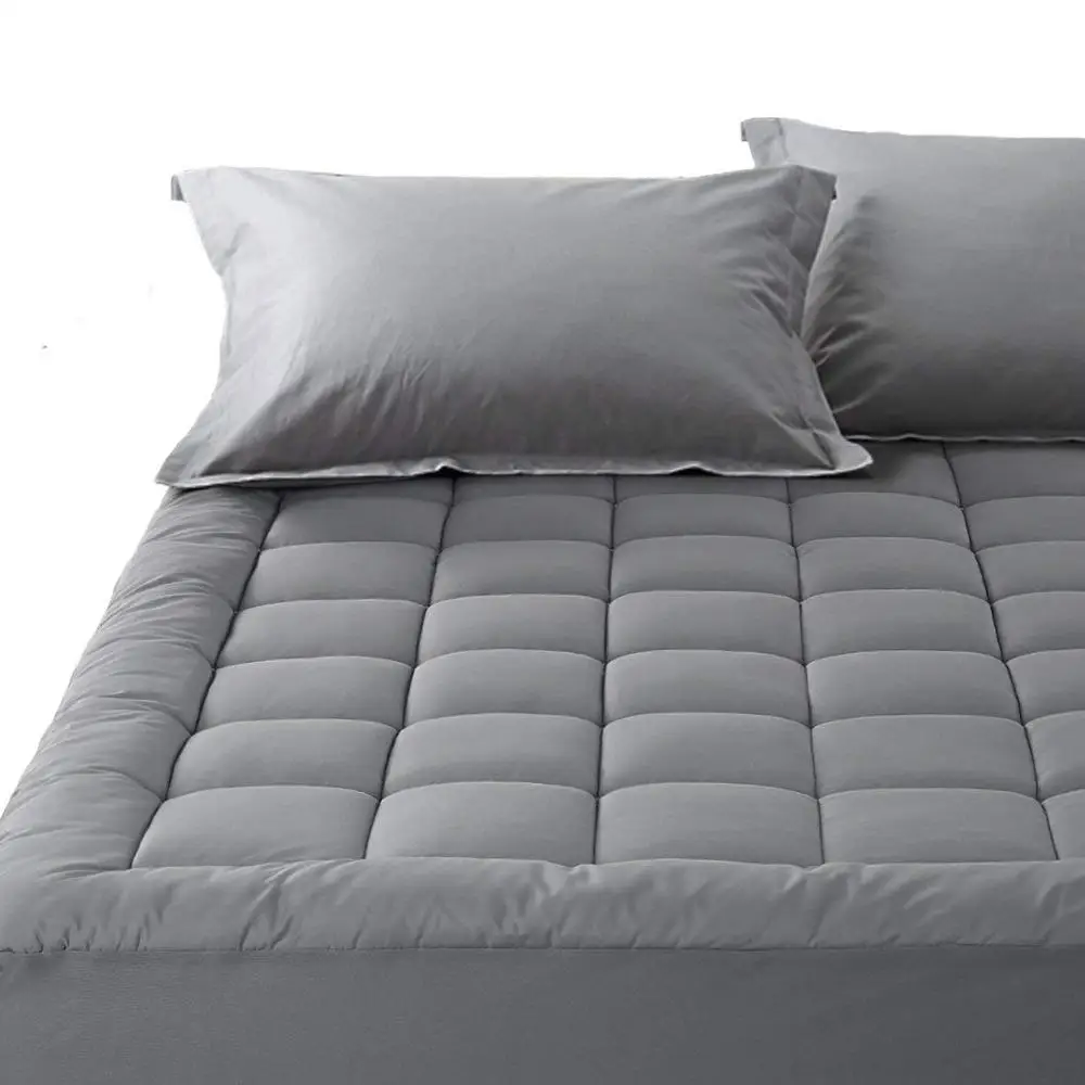 Luxurious 300TC 100% Cotton Fitted Quilted Mattress Topper