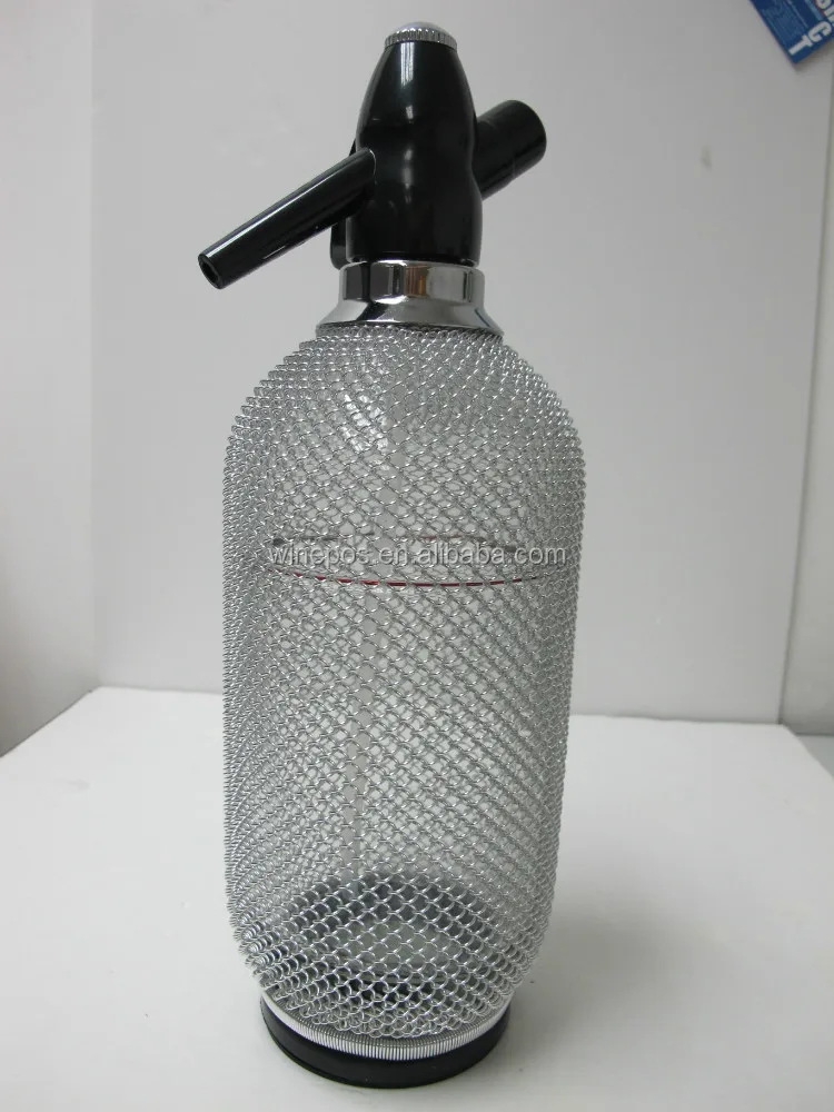 soda siphon, soda bottle, Vintage Glass Soda Siphon
