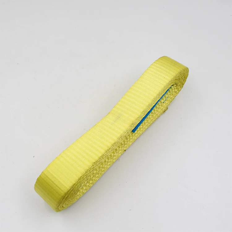 4 Ton 120mm Width  White Polyester Endless One Way Flat Webbing Sling