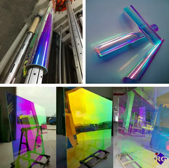 Self Adhesive 3M Quality Chill Dichroic Iridescent Finish Film for Glass Window and Acrylic Panels