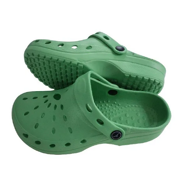 Woman  plastic clog shoe button