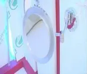 HSY1010  Wall Led Light Makeup Beauty Acrylic Bathroom Round Magnifying Cosmetics Bath Mirror