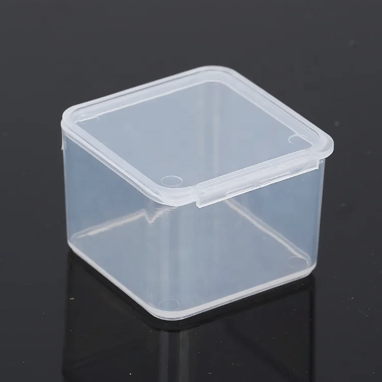 Professional Supply Hot Sale Reusable PP Plastic Square Storage Box Packaging Transparent Recyclable with Lid