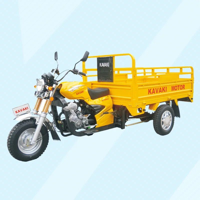  KAVAKI 200cc с воздушным охлаждением Электрический старт трехколесный велосипед для взрослых/3 трицикл грузовой погрузчик/Прочная кабина Автоприцеп трицикла