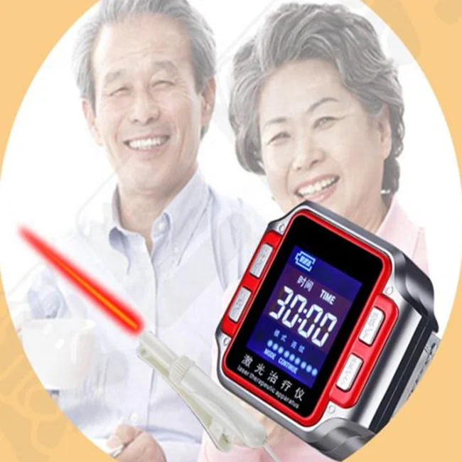 650nm Red Light Cold Laser Watch reduce blood sugar treat diabetes lower hyperviscosity at home China
