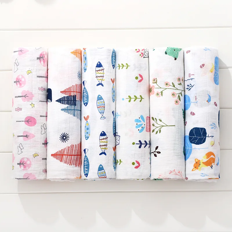
Wholesale newborn baby blanket muslin blankets 100% cotton / bamboo-cotton 70/30 / 100% bamboo <span style=