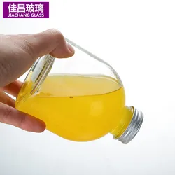 Wholesale 300ml500ml Juice Milk Bottle Beverage Glass Bottle with Lid