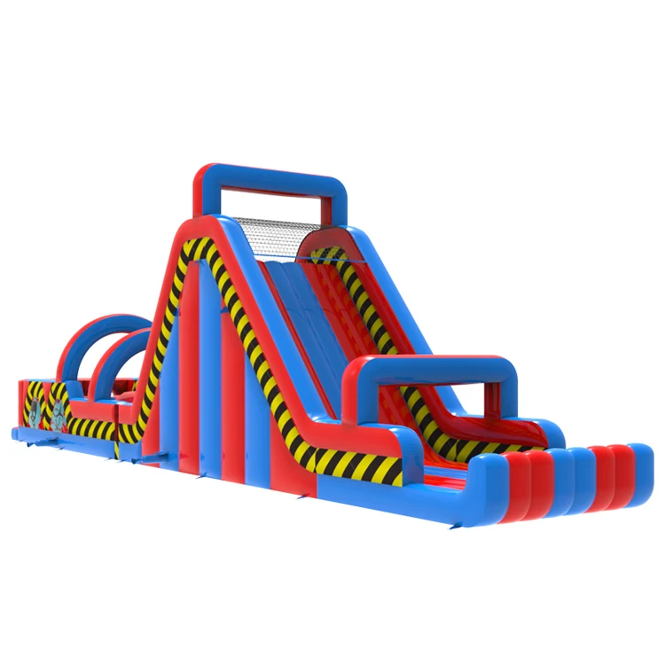 Toxic theme marble Inflatable Obstacle Course outdoor challenge game