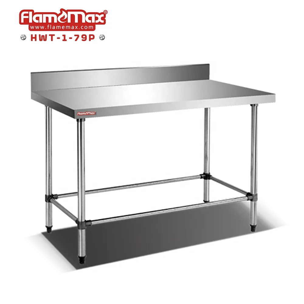 Stainless Steel Work Table Commercial Kitchen Furnitures Heavy Duty Work Bench  For Kitchen