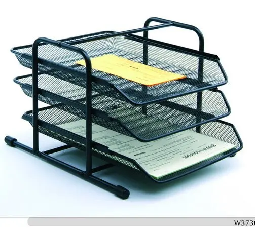 Metal mesh office paper tray