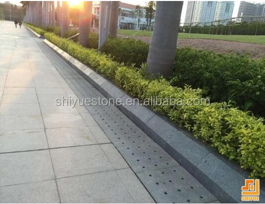 
G654 Xiamen Dark Grey Natural Stone Granite Curbstone, kerbstone 