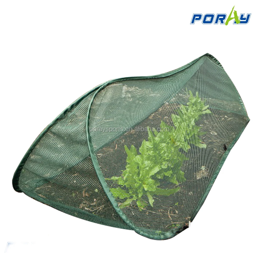 small pop up mini greenhouse Triangle Pop-up Veggie net flowers foldable anti-bird Vegetables net mesh shed
