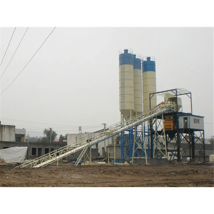 Concrete batching plant 120m3/h working in high-railway project