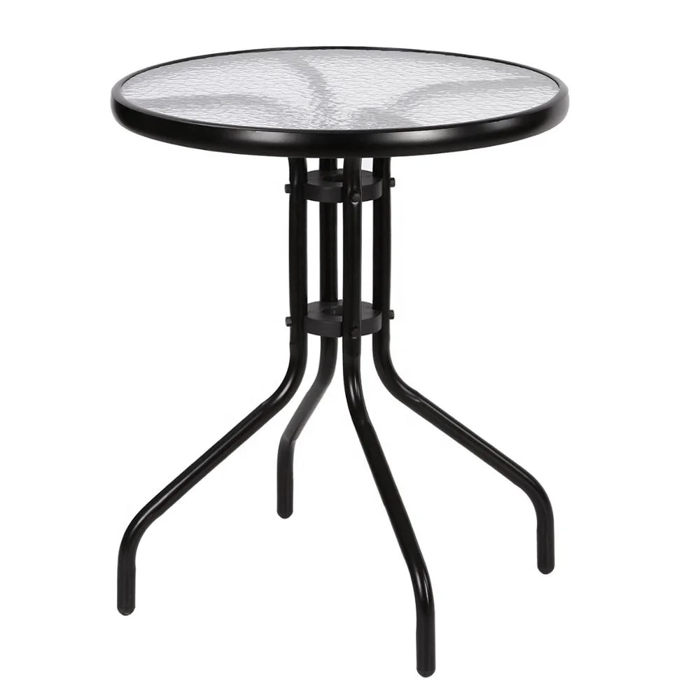 Outdoor Commercial Furniture Glass Garden Table