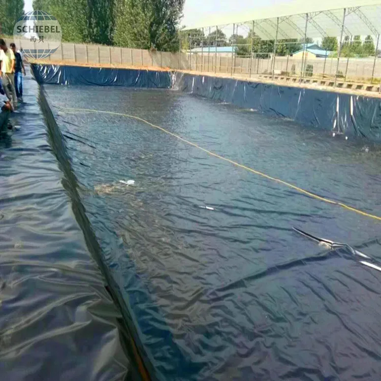 Pond liner works Seepage Prevention Hydraulic Control HDPE geomembrane liner