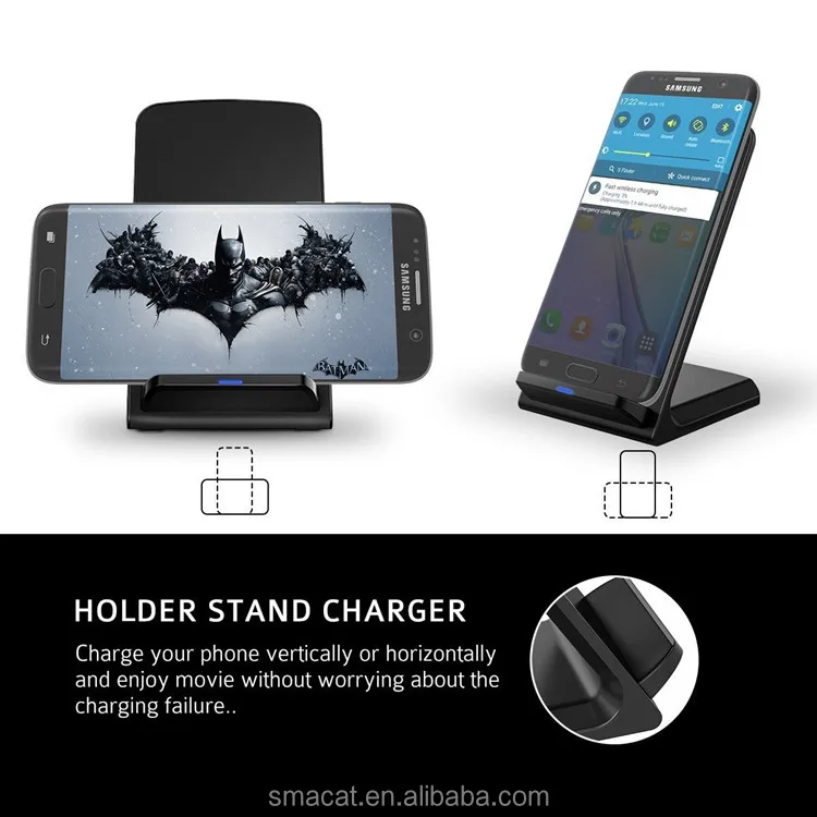 Manufacturer Wholesale qi wireless charger lelong Charging Stand Cell phone charger dock For Sansung Galaxy Note5 S8 EDGE PLUS