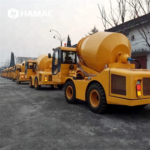 HAMAC good quality 4m3 self-loading mobile concrete mixer