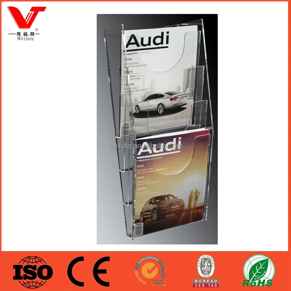 
A4 Wall Mount Acrylic Brochure Holders 