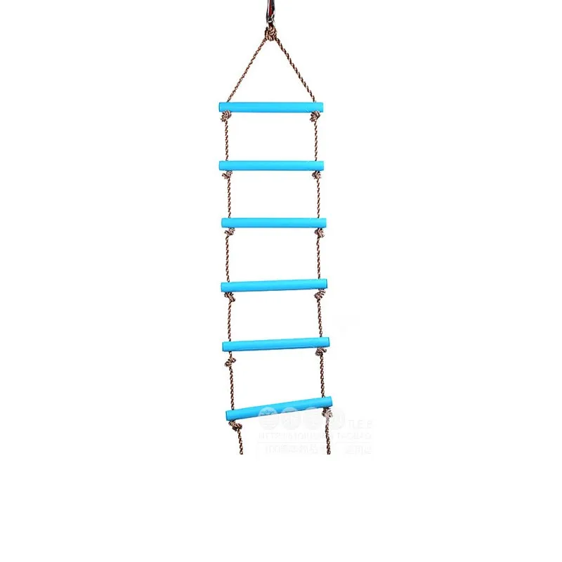 Outdoor swing Garden kids plastic climbing rope ladder for sale
