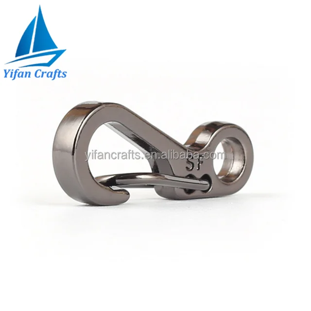 10Pcs Mini Keyring Spring Buckle Paracord Carabiner Hook Clip Camp Survive tool