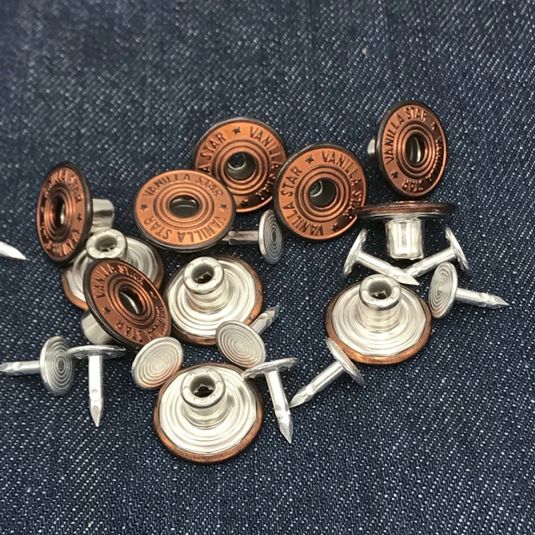 High quality metal jeans rivet button with custom logo