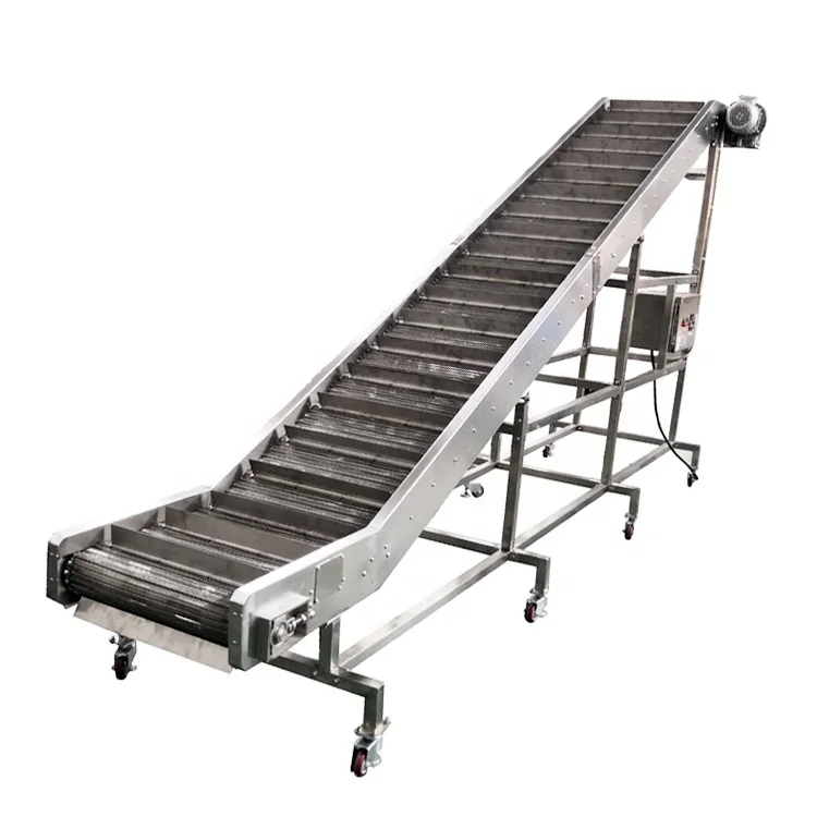 
Stainless Steel Chain Driven Mesh Belt Conveyor For Chestnuts Conveying 