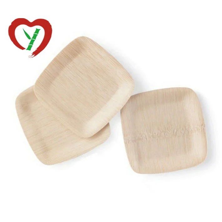 Round Turkish Wholesale Bambo  disposable natural plates