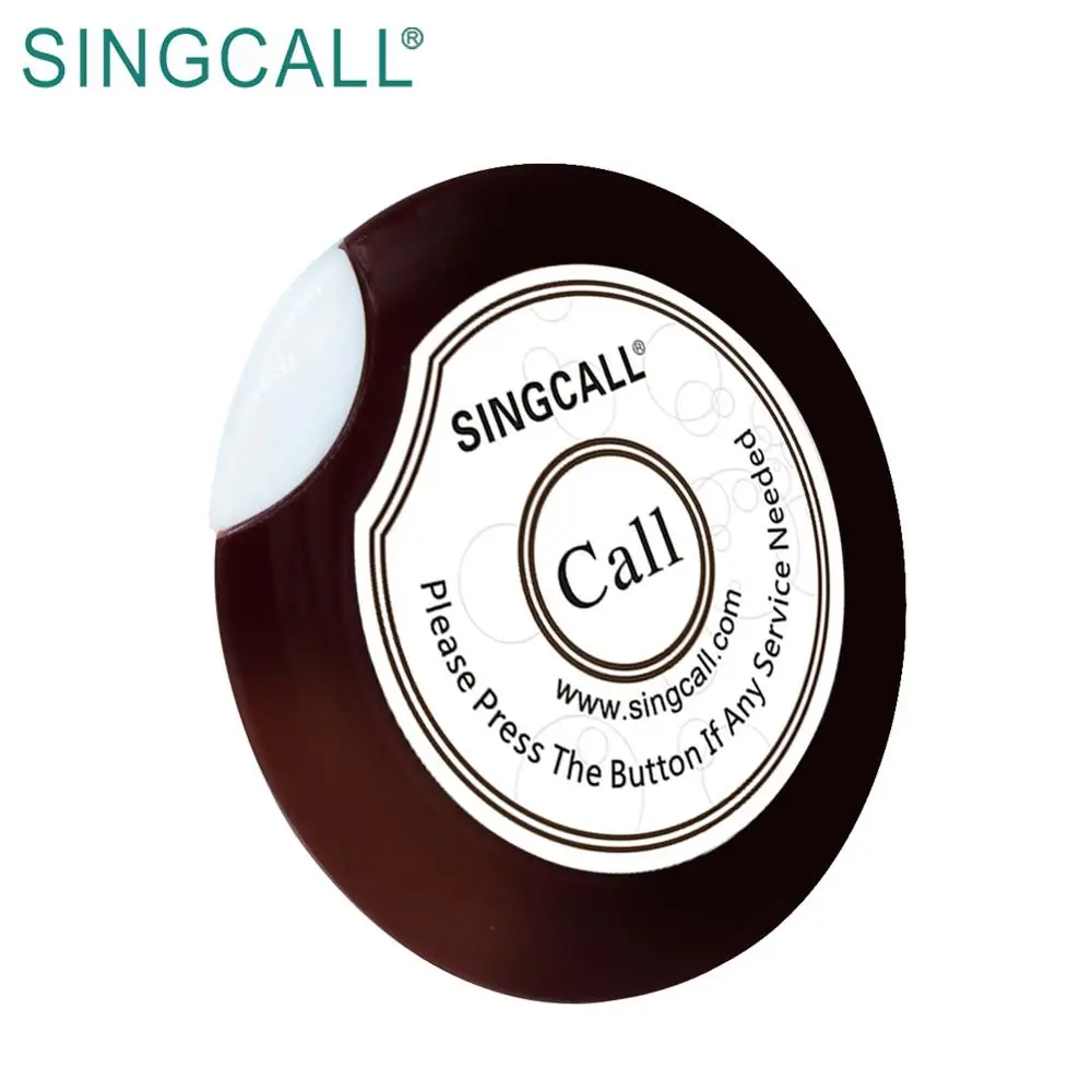 
SINGCALL easy operated equipment wireless calling system with waiter call button 