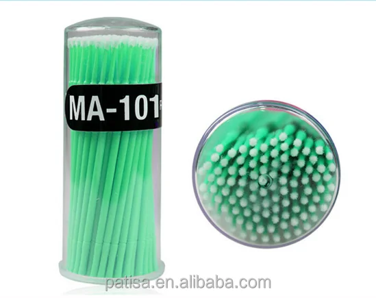 Eyelash Extensions Micro Brushes Disposable Micro Swab Lash Microfiber Applicator