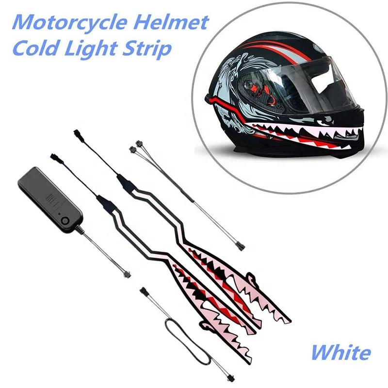 
Outdoor Waterproof Bicycle Led Motorcycle Helmet Light Strip Flexible El Light Strip 