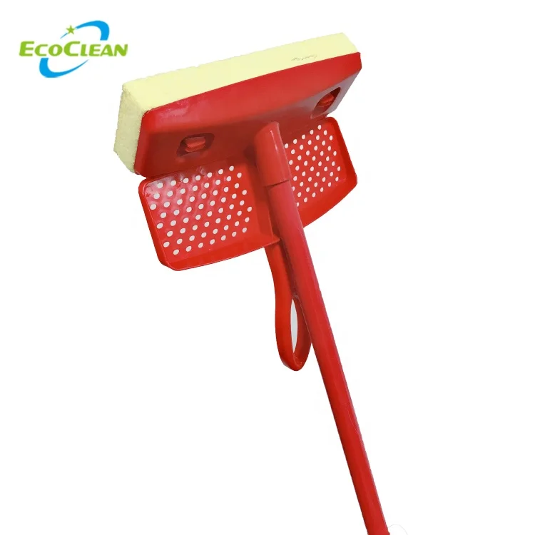 EcoClean Super Water Absorbing  plastic Squeegee Cellulose Sponge  Mop with squeezer refill head