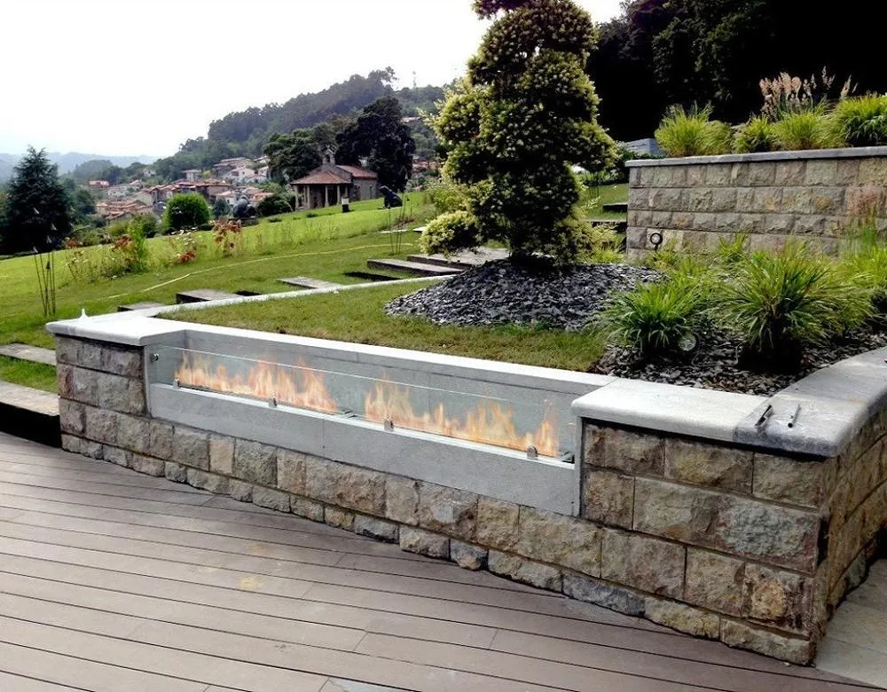 Inno living 62 inch outdoor heaters steel stainless fire pit burner