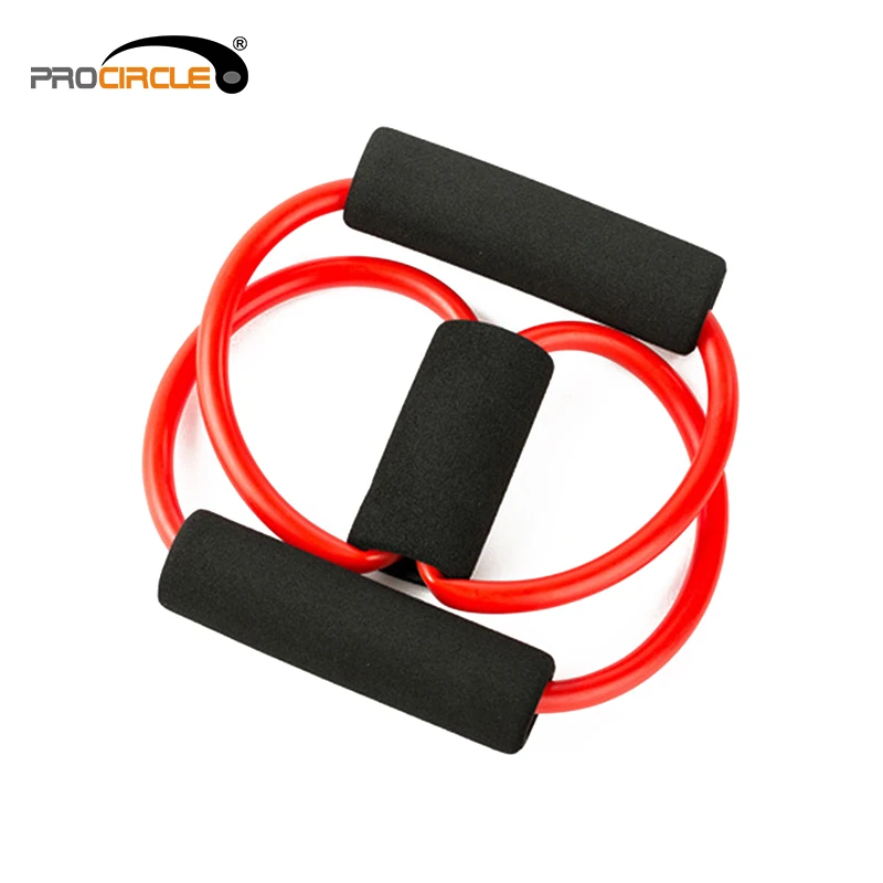 Procircle Fitness X Cross Shaped Resistance Band Tube Set Latex Band Stretch Exercise Yoga Bands Latex Rubber Toning Tubes
