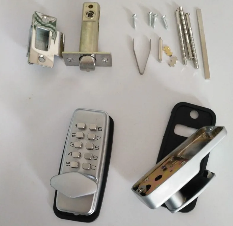 Keyless mechanical combination password door digital lock with knob handle no card and fingerprint no power