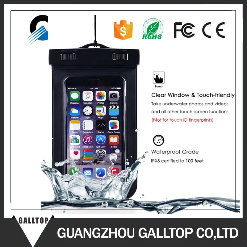 
High Quality Universal Swimming mobile phone Waterproof Underwater Pouch Dry Bag Case Cover For iPhone 